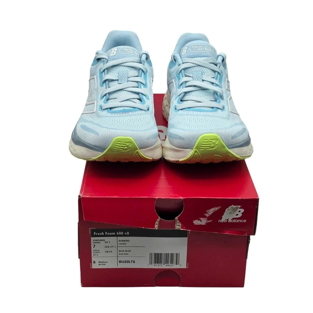 New Balance Fresh Foam 680 v8 Running Shoes Sneakers Womens Size 10 Blue W680LT8